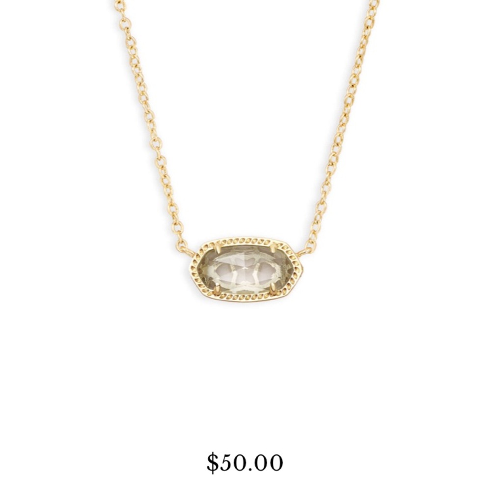 Elisa Pendant Necklace in Crystal Clear